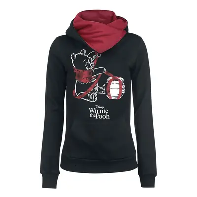 Sweat-shirt à capuche Disney de Winnie L'Ourson - Le Cadeau - XS à - pour Femme - noir/rouge