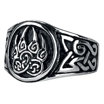 Bague de etNox hard and heavy - Patte D'Ours - pour Homme - couleur argent