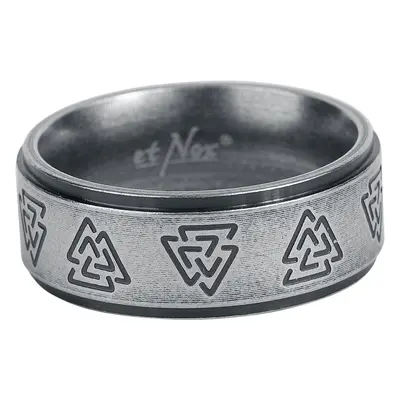 Bague de etNox - Noeud Wodan - pour Unisexe - noir/argent