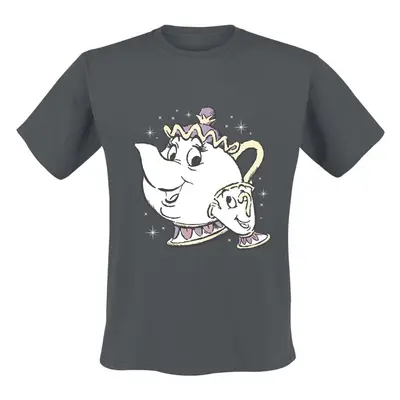 T-Shirt Manches courtes Disney de La Belle Et La Bête - Chip und Mrs Potts à M - pour Unisexe - 