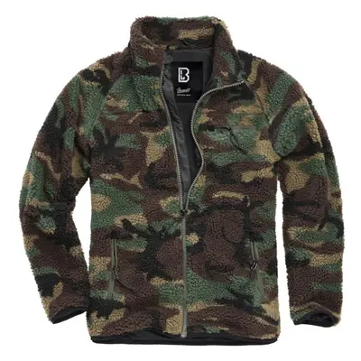 Veste mi-saison de Brandit - Veste Polaire Teddy - S à - pour Homme - camouflage forêt