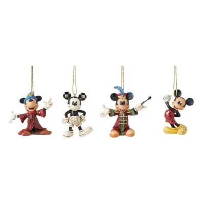 Boules Disney de Mickey & Minnie Mouse - Décorations de Sapin Mickey Mouse (Lot de 4) - pour Uni