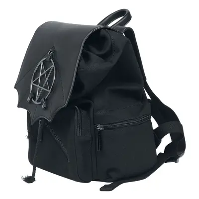 Sac à dos Gothic de Banned Alternative - Moloch Pentagram - pour Femme - noir