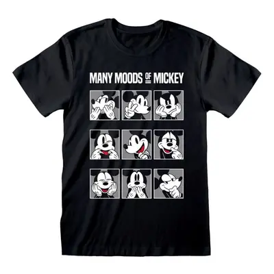 T-Shirt Manches courtes Disney de Mickey & Minnie Mouse - Many Moods of Mickey - S à XXL - pour 