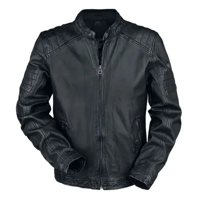 Veste en cuir de Gipsy - Cave Slim Fit W18 Lanov - S à XXL - pour Homme - noir