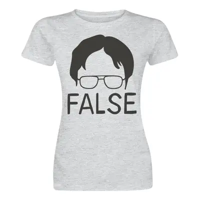 T-Shirt Manches courtes de The Office - False - S à XXL - pour Femme - gris chiné