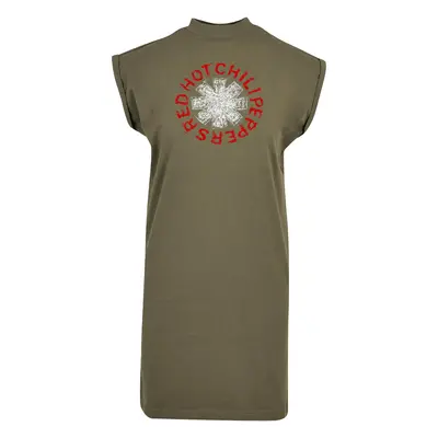 Robe mi-longue de Red Hot Chili Peppers - Scrible Logo - pour Femme - olive