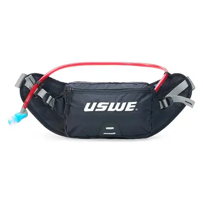 Ceinture d'hydratation Uswe Hip Back Zulo 2 Litres - Noir, Idéale pour VTT