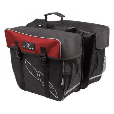 Sacoche M-Wave Amsterdam Double 50 cm Noir/Rouge en Polyester 600D