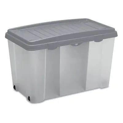 Boîte de rangement plastique Family Gris 80x47x51cm