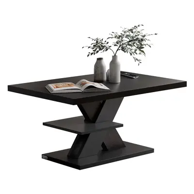 Table basse Detroit noir 90x60x45cm