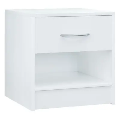 Table de chevet blanche 39x28x41cm