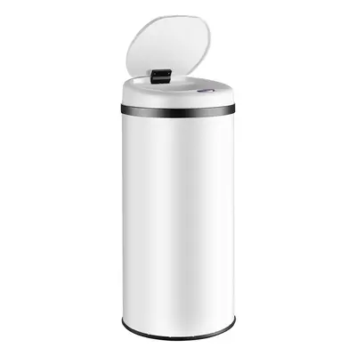 Sensor Poubelle Blanc Inox 50 litres