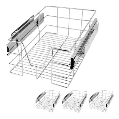 4x Tiroir téléscopique rangement pour meuble de 40 cm