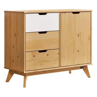 Buffet Borneo en bois massif 96x40x79cm Naturel