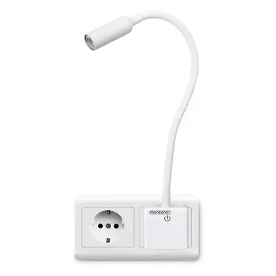 Lampe LED murale 65cm prise électrique luminosité réglable