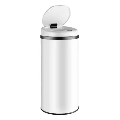 Sensor Poubelle Blanc Inox 30 litres