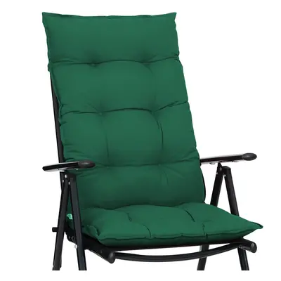 6x Coussins de chaise vert en 100% Polyester