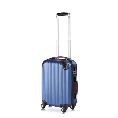 Valise rigide bleu M 33,5x20x50cm bagage avec cadenas