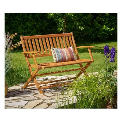 Banc de jardin pliable bois d'eucalyptus