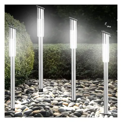 Set 4 lampes solaires à LED avec panneaux solaires - batterie intégrée jardin