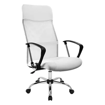 Chaise de bureau blanche ergonomique rembourré moderne