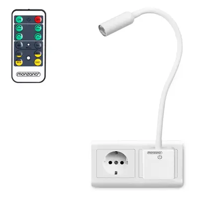 Lampe LED murale blanche Svetloba 46,5cm avec télécommande