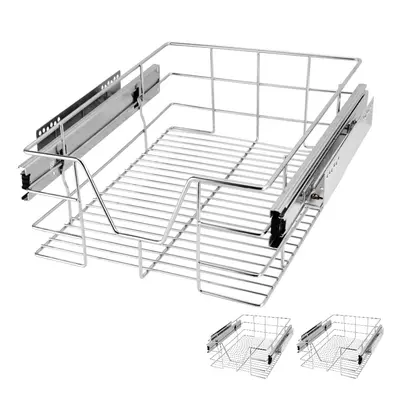 3x Tiroir téléscopique rangement pour meuble de 40 cm