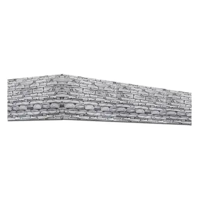 Brise vue 500 x 90 cm pour balcon motif pierre