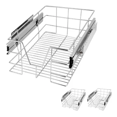 3x Tiroir téléscopique rangement pour meuble de 30cm