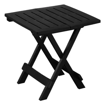 Table d'appoint noire 45x43x50cm en plastique