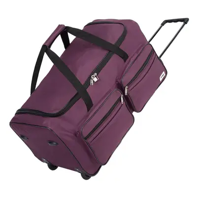 Grand sac de voyage trolley 85L Violet avec cadenas