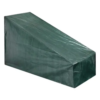 Bâche de protection verte 144x57x92,2cm pour chaise longue