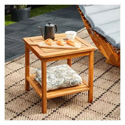 Table d'appoint de jardin 45x45x45cm en bois d'acacia