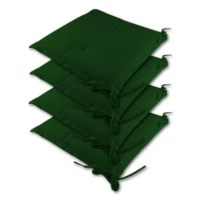 4x Coussins pour chaise vert 41cm jardin terrasse