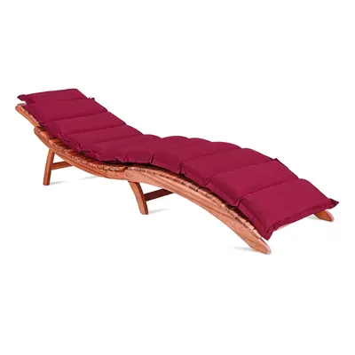 Coussin rouge pour chaise longue rouge 183x56x7cm