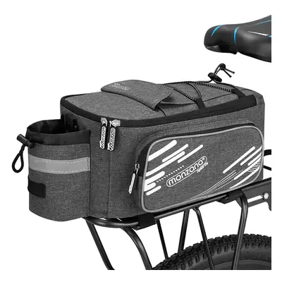 Sacoche de vélo grise 30x16x15cm porte-bagages imperméable