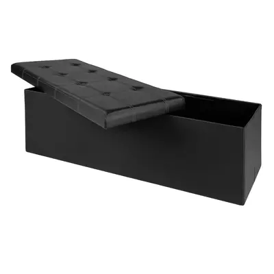 Banc coffre avec rangement 115x38x38cm Noir