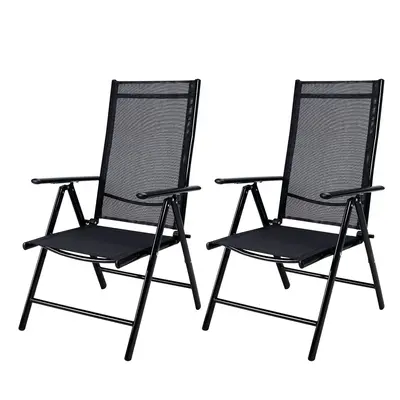 2x chaise de jardin Bern en aluminium dossier réglable