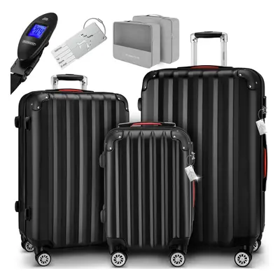 Ensemble de valises rigides Baseline 3pcs Noir ABS Accessoires