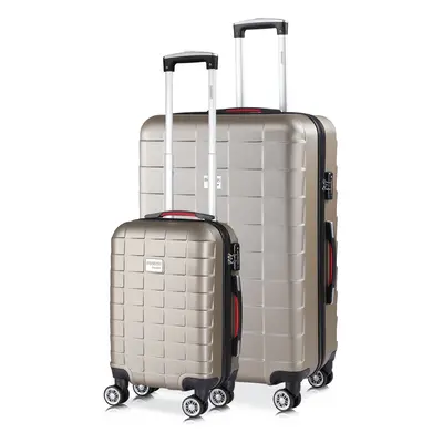 Set de 2 valises rigides Exopack M/XL Champagne