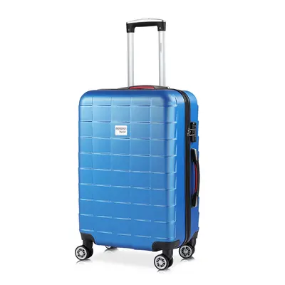 Valise rigide Exopack bleu taille L poignée telescopique