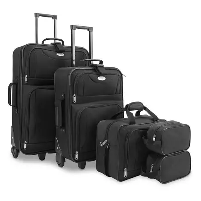 Ensemble de Valises 5 pcs Noir