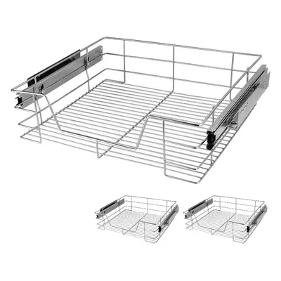 3x Tiroir téléscopique rangement pour meuble de 60 cm