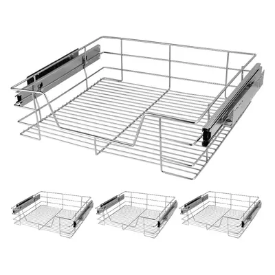 4x Tiroir téléscopique rangement pour meuble de 60cm