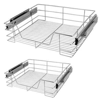 2x Tiroir téléscopique rangement pour meuble de 60cm