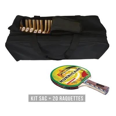 Kit raquette (sac + 20 raquettes) Sporti Hurricane