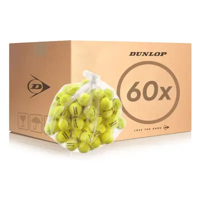 Lot de 60 balles de tennis Dunlop training