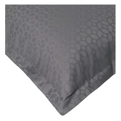 Taie d'oreiller en coton jacquard Home by TEMPUR® Luxe Anthracite 63 x 63 CM