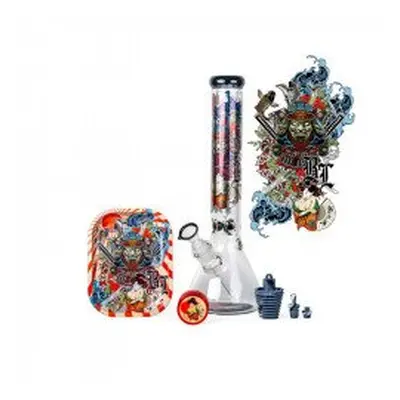 Coffret Bang en verre évasé Ronin Geisha - Black Leaf - HeadShop